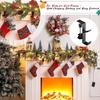 4Pcs Christmas Stocking Hangers Mantel Holders Strong Load-bearing Adjustable Design Fireplace Mantel