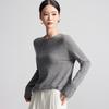 Fengxun Women's 100% Pure Wool Round Neck Sweater