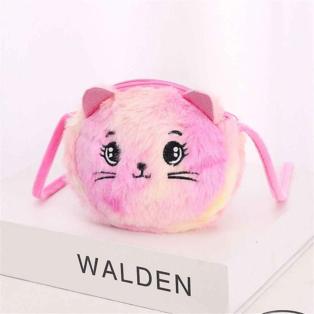 Мягкая сумка-мессенджер Радужные детские карманы Милые детские сумки с изображением кота