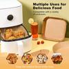 50/100Pcs Air Fryer Disposable Paper Parchment Wood Pulp Steamer Cheesecake Air Fryer Accessories Baking Paper For Air Fryer