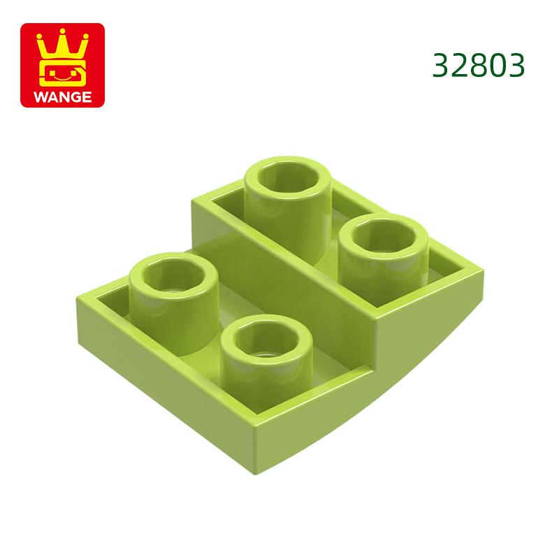 Нетоксичный 150 шт./лот 32803 Наклонный изогнутый 2x2x2/3 Строительный блок Moc Цветные аксессуары Совместимы с Brick DIY Детская игрушка