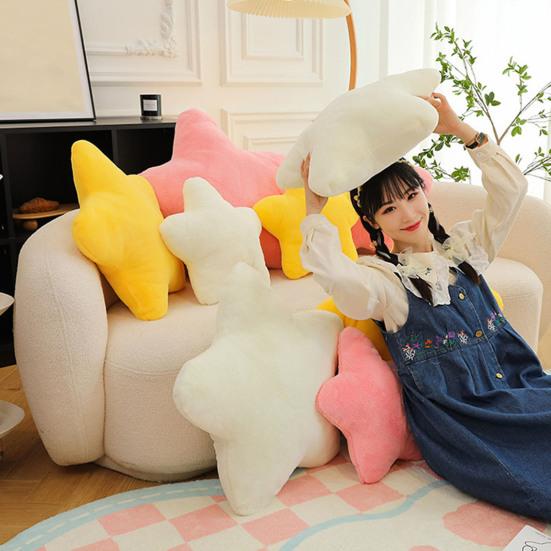 Star Pillow Cute Soft Fluffy Sleeping Throw Cushion Sofa Couch Bed Decoration Pentagram Shape PP Cotton Stuffed Toy Girlfriend Kids Gift