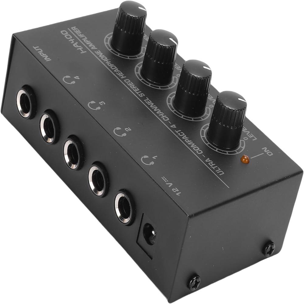 Metal Housing Headphone Amplifier 4 Channel 4 Channel Amplifier Audio Amplifier For Guitar