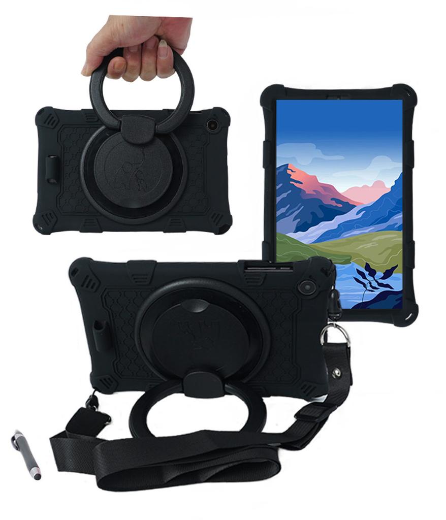 360 Rotating Soft Silicone Case For Alldocube iPlay 50Mini 8.4'' Shockproof Tablet Stand Cover With Strap Pen