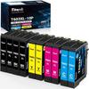 Ink Cartridge - TRAHOO - 603XL - Compatible Epson - 10 Packs - Multi-colors