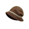 Temperament Corduroy Pullover Cap Solid Color Anti-cold Bucket Hat Winter Fisherman Hat  Daily