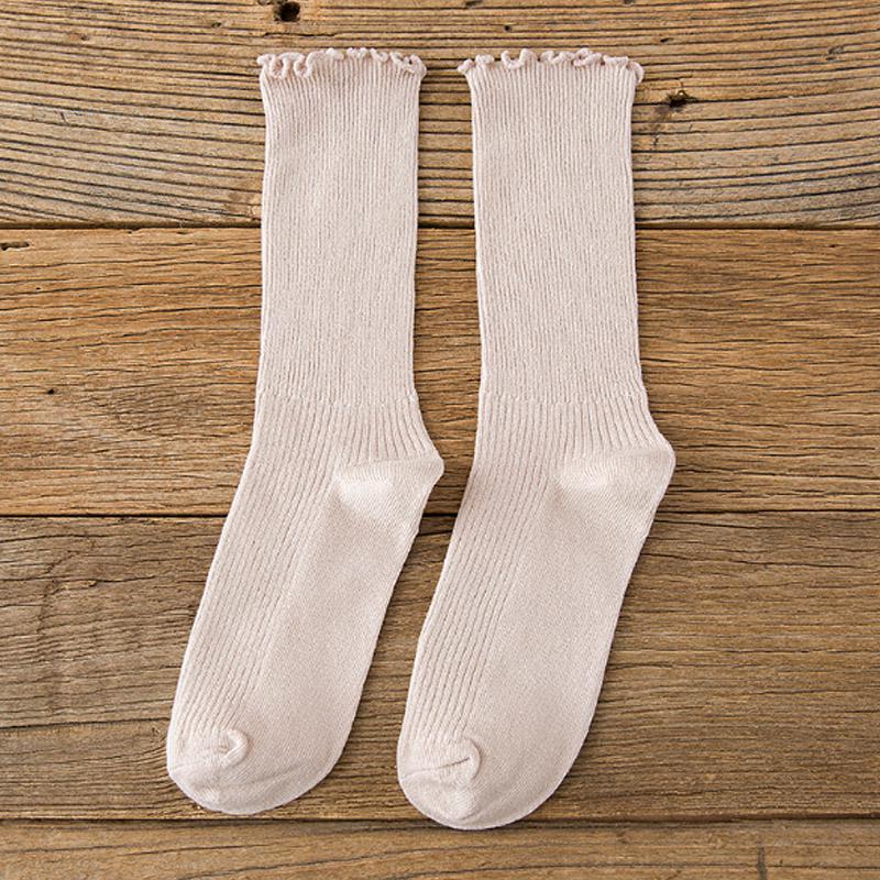 Осенние и зимние женские носки. 10 цветных чулок Heap, средние носки-трубы. 1 пара высококачественных ювелирных аксессуаров из чистого хлопка Agaric Edge