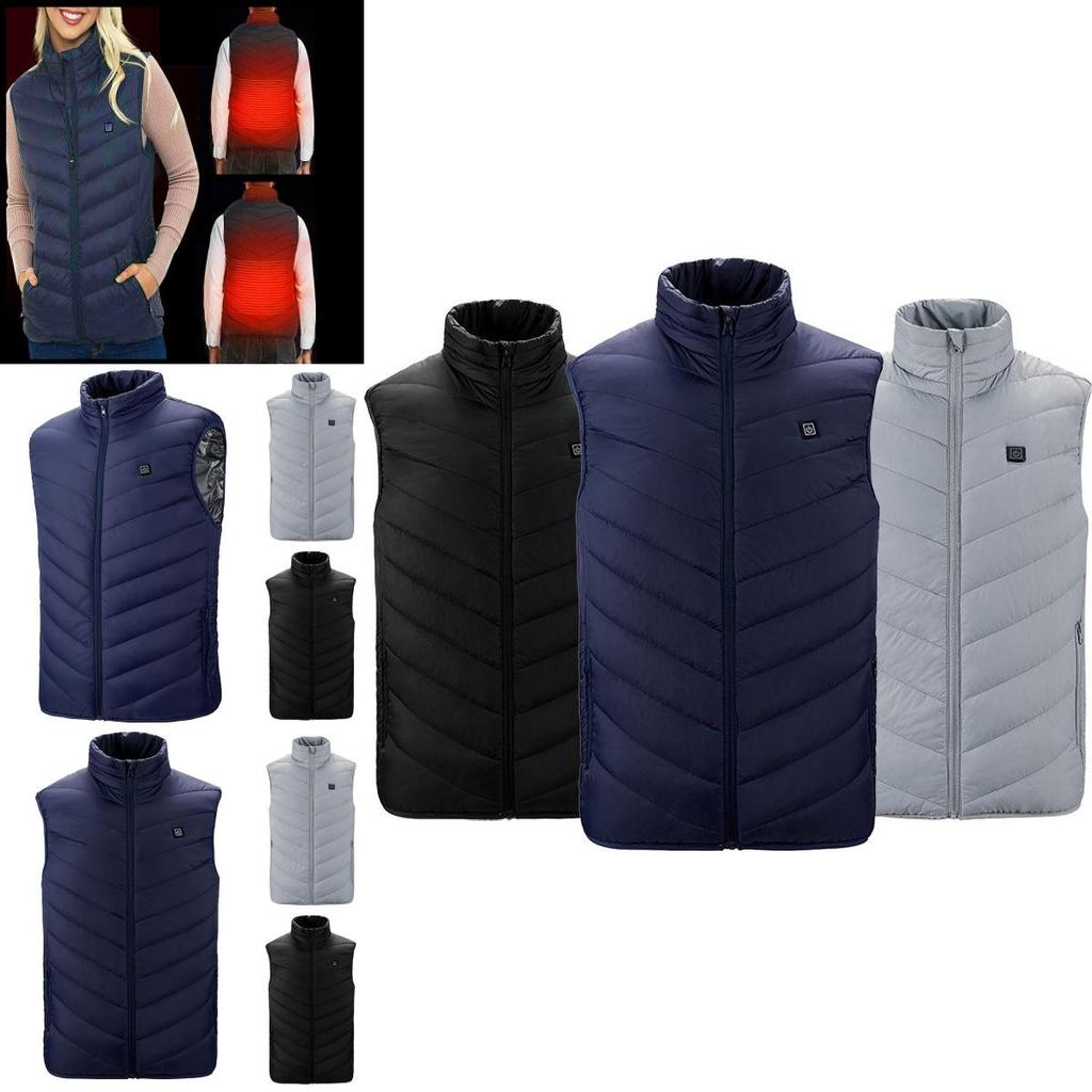 Comfortable Women Mens Electric Vest Heated Cloth Jacket Usb Powered Body Warmer