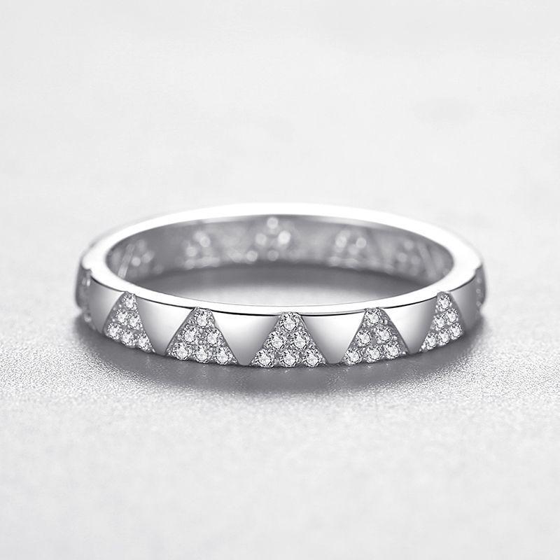 Tancise Classic стерлингового серебра 925 пробы кольцо с цирконом женские ювелирные изделия свадебное обещание вечерние подарок