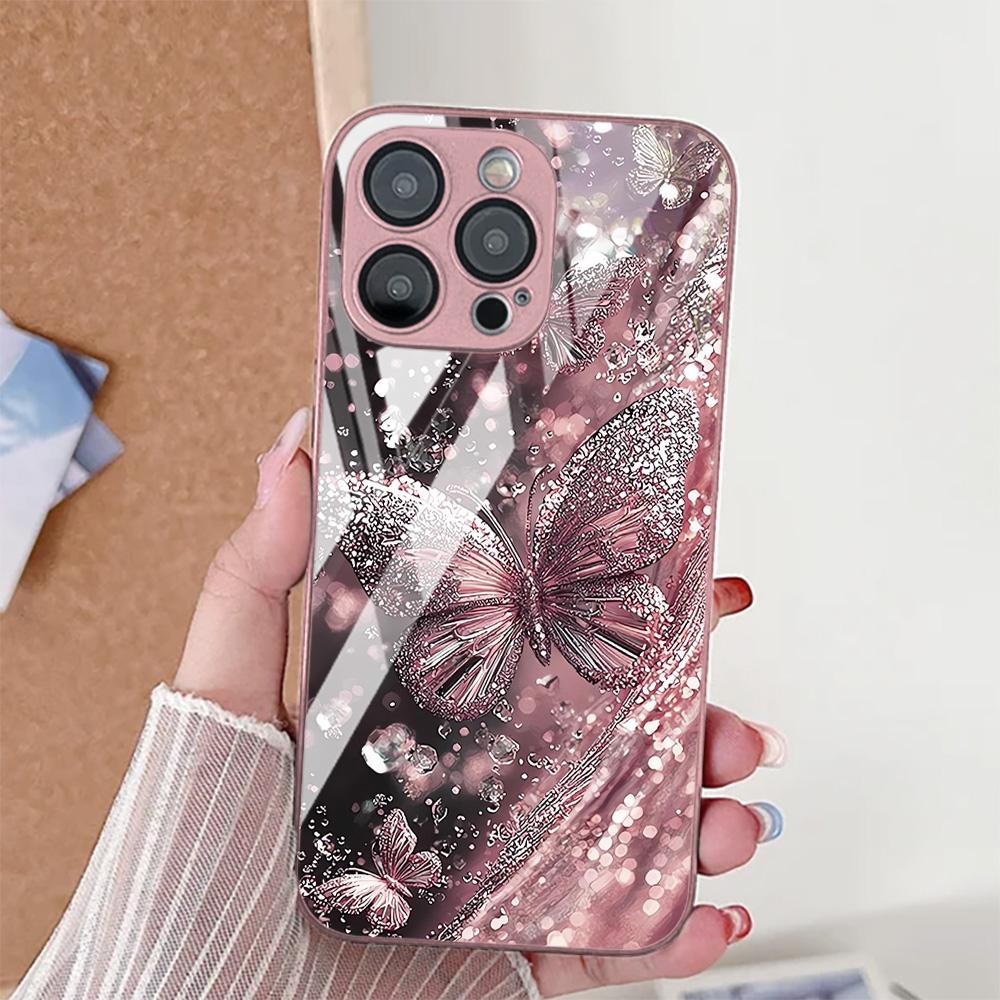INS Чехол-бабочка для iPhone 17 Pro Max Чехол iPhone 15 13 11 14 12 16 Pro Max 17 Air 16E 7 8 Plus XR SE Противоударный чехол для телефона