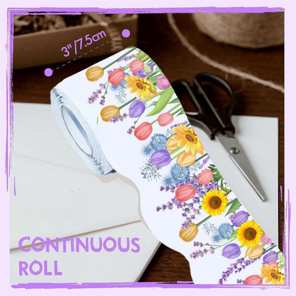 Креативная Бордюрная Бумага Меловая Доска Тюльпаны Бордюрная Бумага Подсолнухи Наклейка Декоративная Лента 7,5 см Ручная Работа Поделки