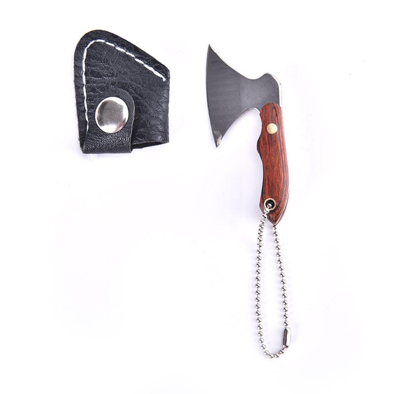 Портативный брелок, топор, нож, карманный топорик, нож из нержавеющей стали, Edc, фиксированное лезвие