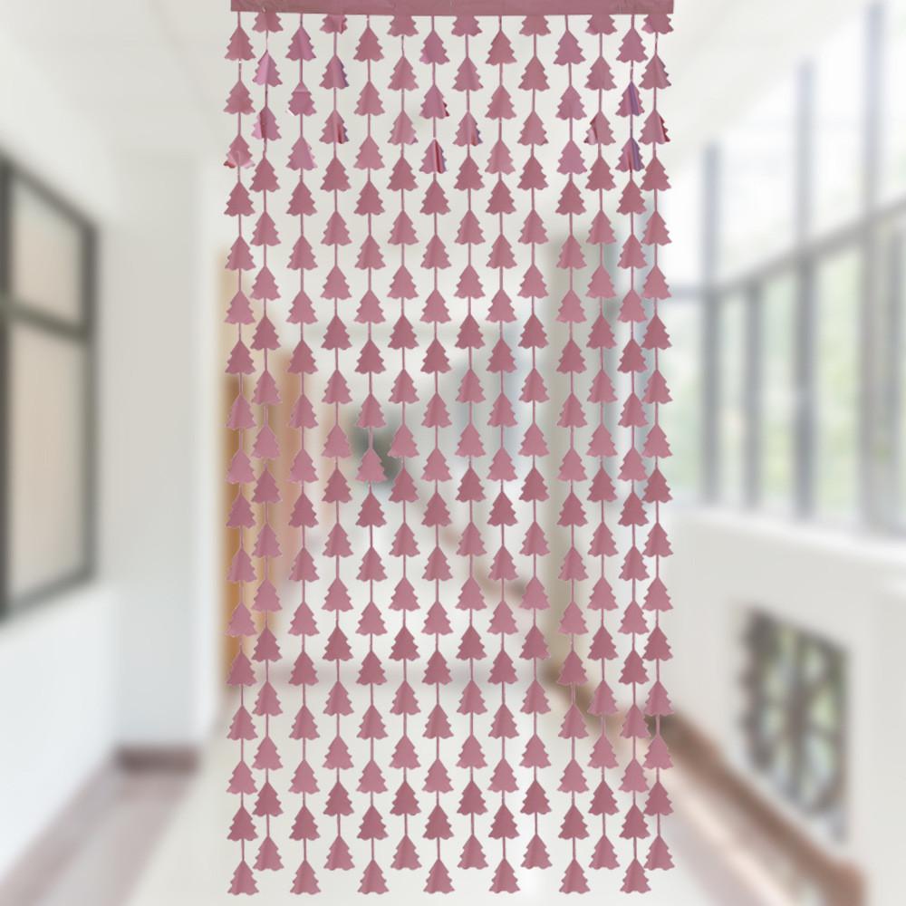 Festive Christmas Tree Tinsel Curtain For Party Decoration And Holiday Celebrations