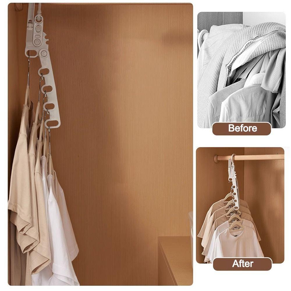 Five-hole Clothes Drying Rack Foldable Clothes Hook New Clothes Drying Artifact  Dormitories