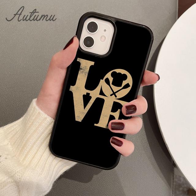 Baking Cooking Utensils Chef Phone Case for iPhone 17 Air 15 16 16e 11 12 13 14 Pro Max Plus Cover coque Fundas Shell
