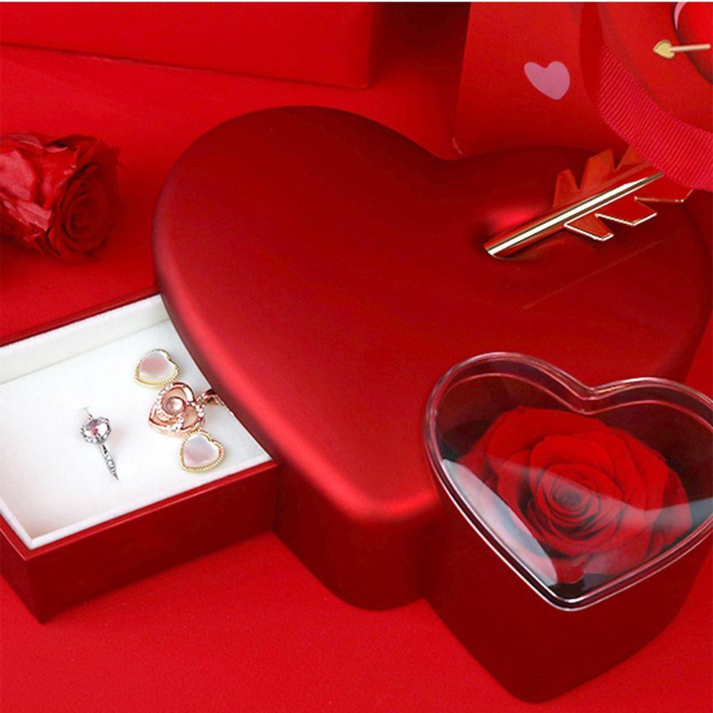 Мыло Цветок Шкатулка для украшений Красная подарочная упаковка Бумажная коробка Подарочная коробка Цветок Подарки на День святого Валентина