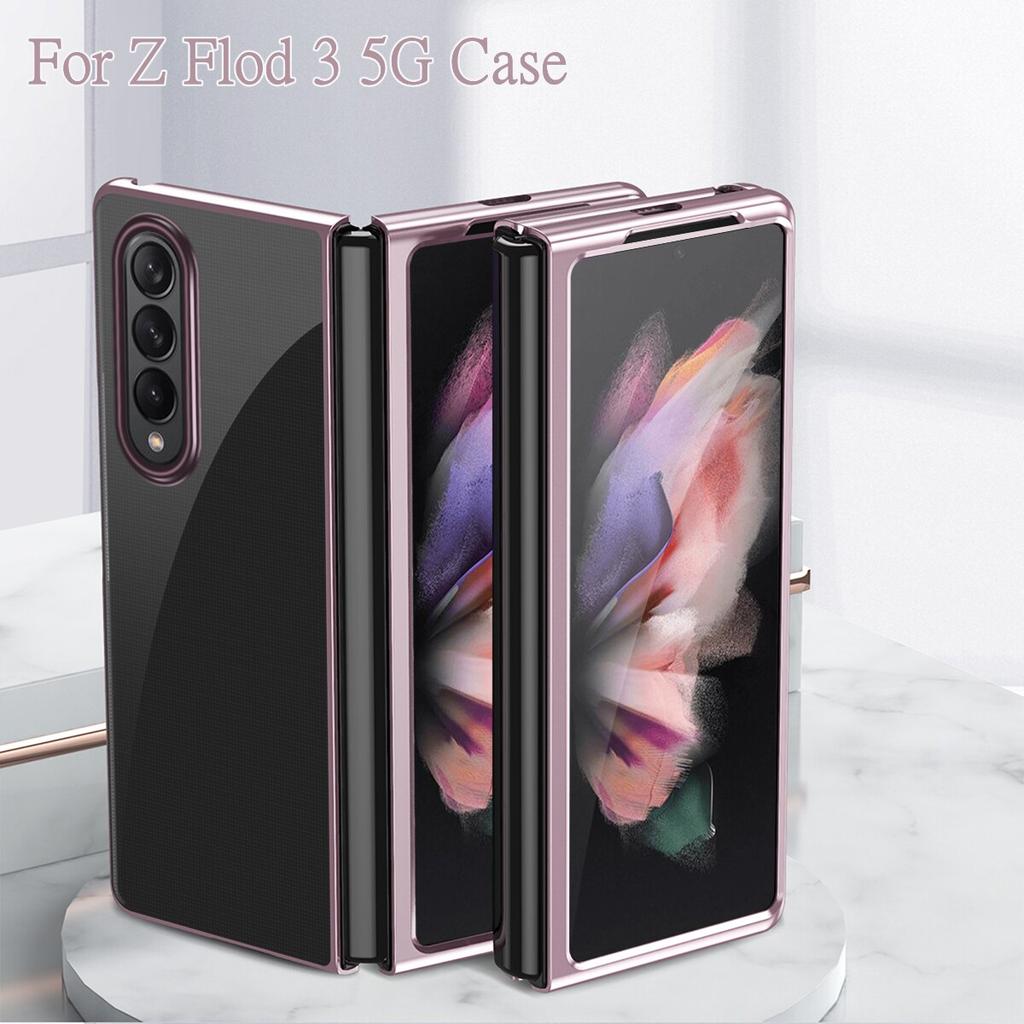 Прозрачный чехол для телефона Samsung Galaxy Z Fold 3 5G Fold3 Samsung Z Fold3 Жесткий противоударный чехол из ПК Coque Fundas etui