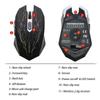 Перезаряжаемая светодиодная беспроводная игровая мышь USB 2.4Ghz 2000 DPI Gamer Optical 10m Muoses для настольного ПК ноутбука