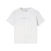 Minimalist Versatile Letter Comfortable Round Neck Pullover Short Sleeve T-Shirt Women T-Shirt Paper-White 162537121-6