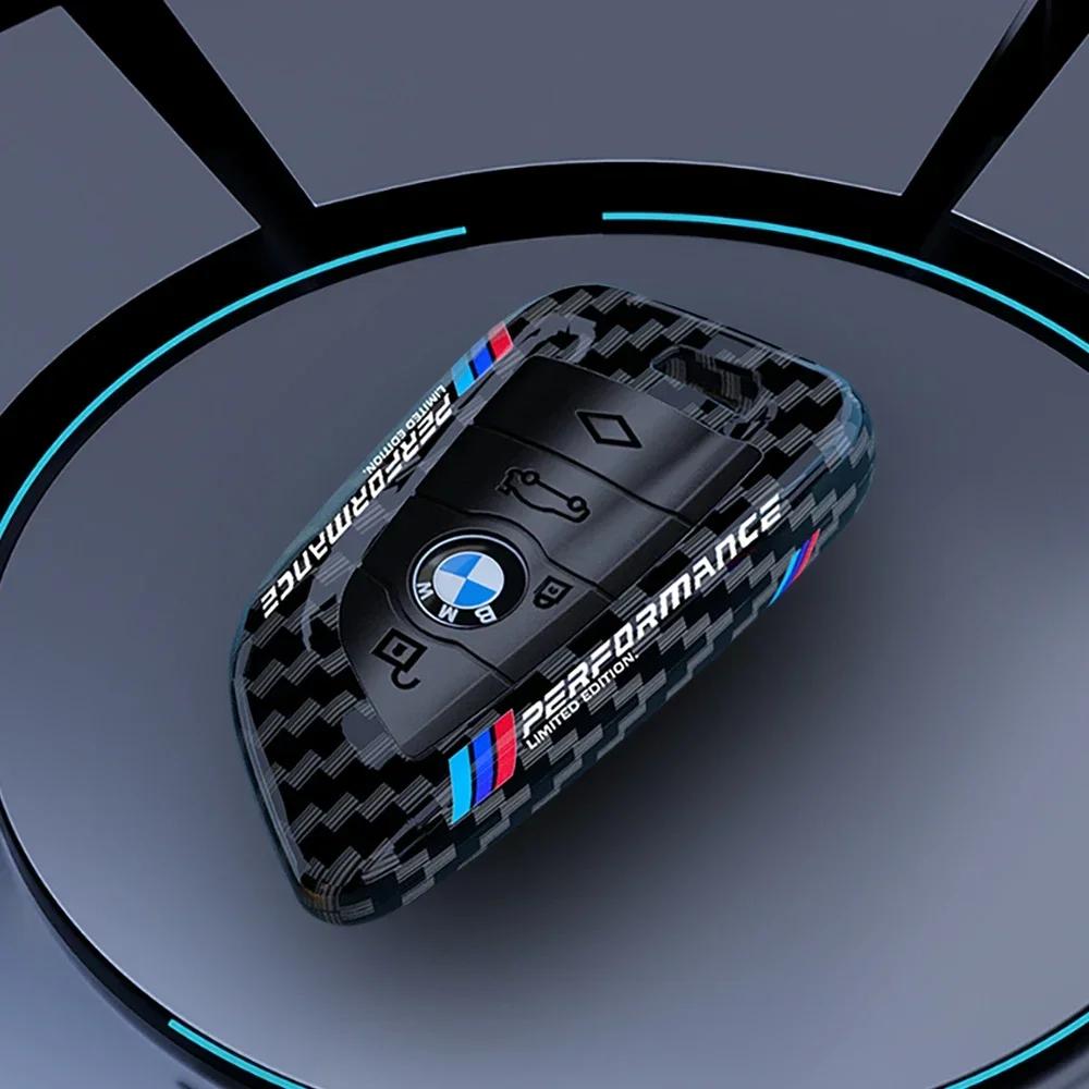 XLNZP1 For BMW Carbon Fibre Car Key Cover Case Shell For BMW G05 G07 F25 F15 F26 G01 G02 G06 G08 G14 G15 G16 F48 F39 F10 F30 Auto Acces