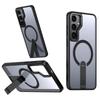 Для Magsafe Беспроводная Магнитная Зарядная Стойка Чехол для Телефона Для Samsung S26 Ultra S25 Edge S24 S23 Plus S24 FE Держатель Прозрачная Крышка
