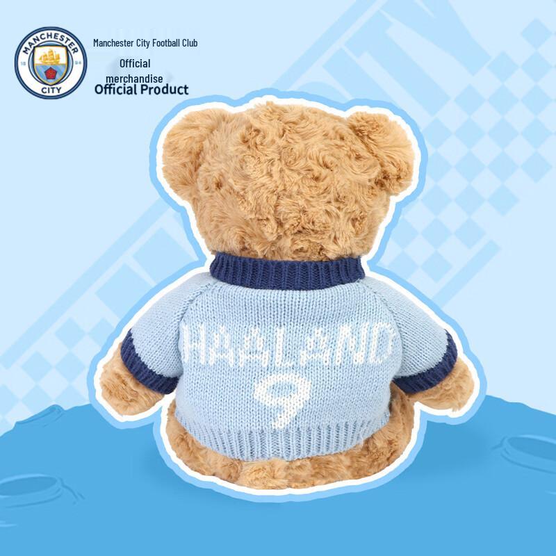 Official Manchester City Plush Bear Player Badge