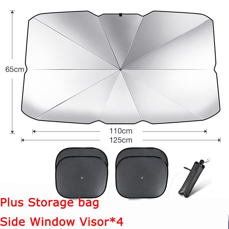 Автомобильный солнцезащитный зонт для теплоизоляции, защиты от солнца, зонт от солнца, автомобильные летние солнцезащитные принадлежности для защиты лобового стекла