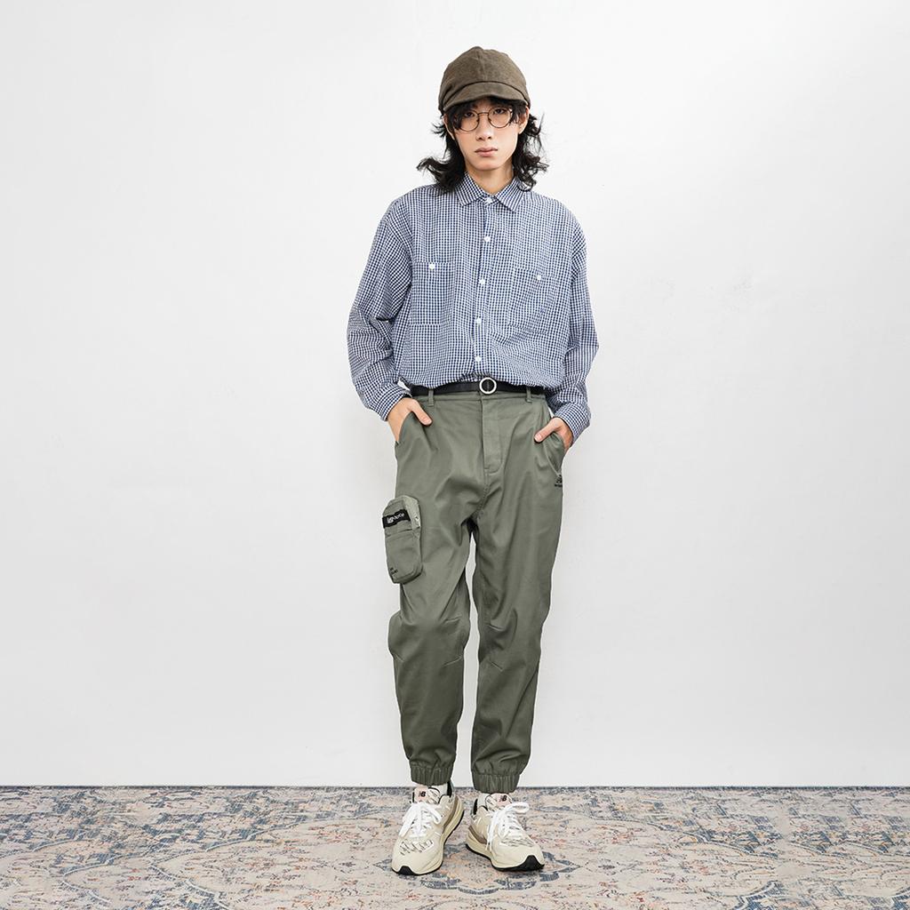 New Balance Мужские брюки карго оливково-зеленые, утолщенные, на флисовой подкладке AMP14334-OLG