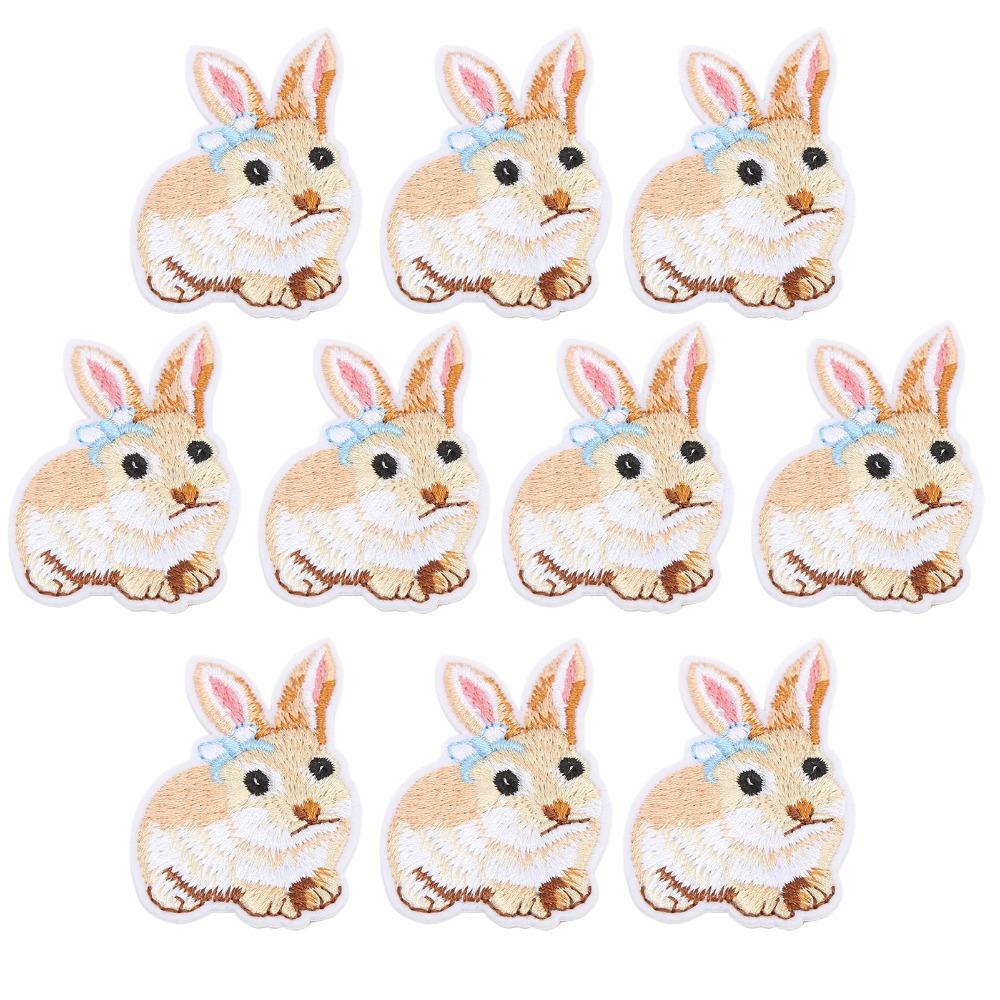 10pcs Embroidered Embroidered Patches Lightweight DIY Patches Durable Iron On Patches Bag
