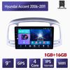 Автомобильное радио для Hyundai Accent 2006-2011 2 Din 9 дюймов Android автомобильный мультимедийный проигрыватель GPS навигационная система головное устройство стерео 1+16 ГБ