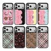 Mirror Finish Hard Case IPhone 17 Pro Max 16 With Leopard Love Pig Star Grid Magnetic Snap-on Cover