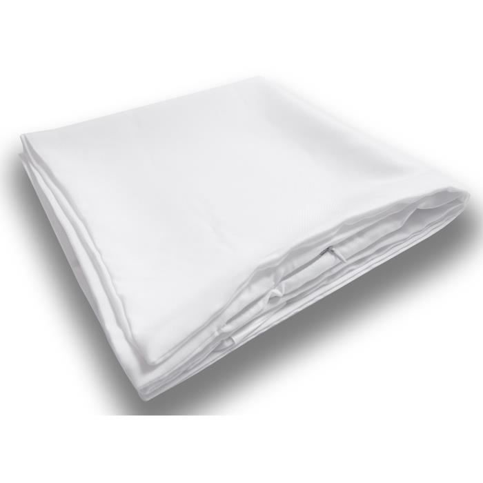 ALIX White Cushion Cover 60x60 Cm, by Soleil D'ocre