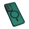 Для Samsung Galaxy A35 5G Магнитный чехол WANLONFENG Серия QB PC TPU Чехол для телефона с защитной пленкой для экрана