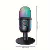 USB-микрофон для прямых трансляций, караоке V5, шумоподавление, игровой конденсаторный микрофон с подставкой для мобильного телефона