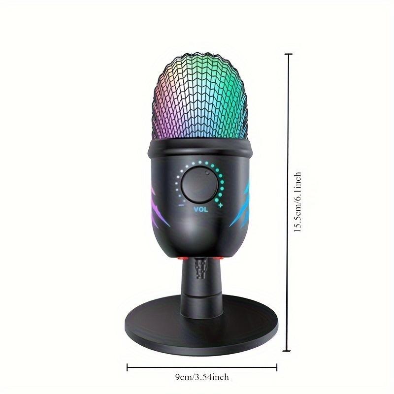 USB-микрофон для прямых трансляций, караоке V5, шумоподавление, игровой конденсаторный микрофон с подставкой для мобильного телефона