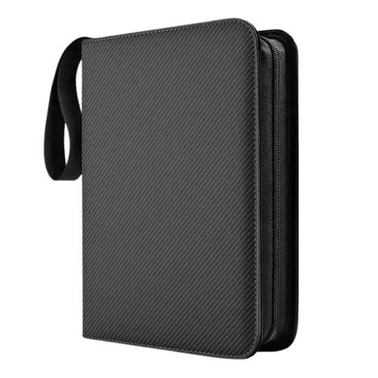 Держатель для карточек Game Collection Binder с большой вместимостью и несколькими отделениями, компактный дизайн, портативный органайзер для игровых карт с застежкой-молнией