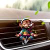 Милый Обезьянка Акриловый Зажим Автомобильный Освежитель Воздуха с Аромадиффузором