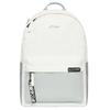 Li-Ning Large Capacity Classic Solid Color Polyester Backpack Unisex Backpack White Gray ABSU319-5
