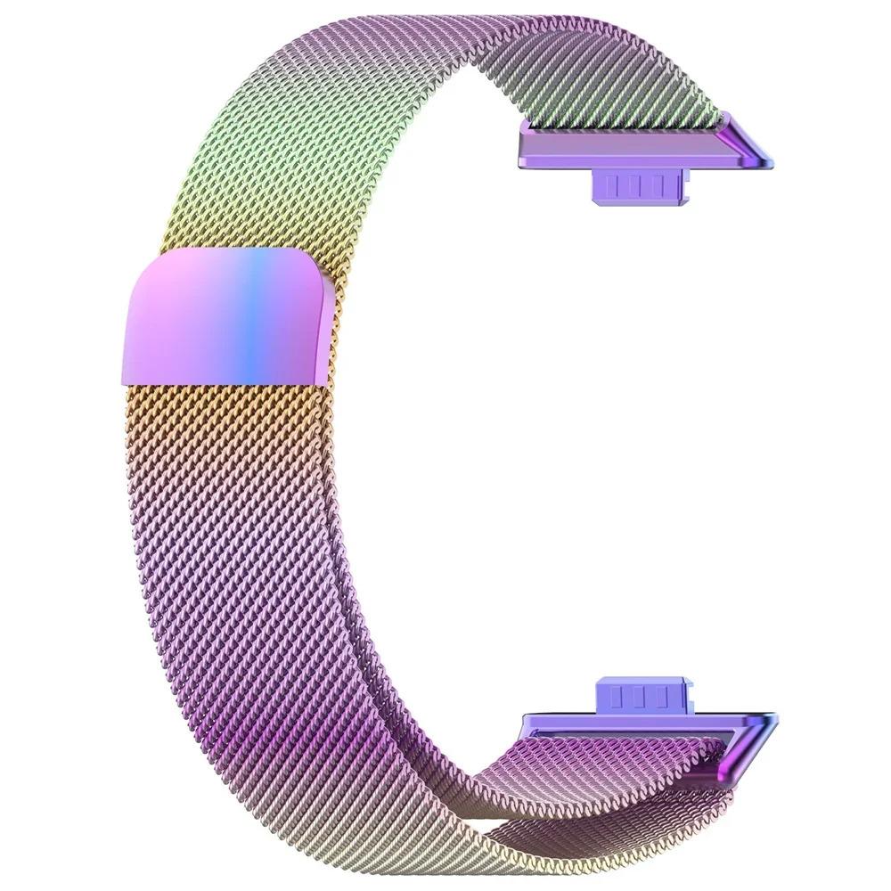 Миланская петля для Huawei Watch FIT 3, умный магнитный ремешок из нержавеющей стали Correa для Huawei fit3, 2024, новейшие аксессуары