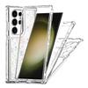 For Samsung Galaxy S25 Ultra/S24 Ultra Case Acrylic TPU Clear Phone Cover with Laser-printed Film