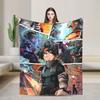 My Hero Academia Deku Izuku Knitted Blanket Coral Fleece Plush  Super Warm Throw Blankets for Airplane Travel Bed Rug