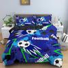 3D Soccer Bedding Duvet Cover Set 3 Piece Comforter Cover For Teen Boys Sports Football Microfiber  Queen/King Size Quilt Cover