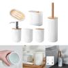 Bathroom Accessories for Hotel Bath Countertop Decor Durable White Color Smooth Easily Clean Dispenser PP Fashionable