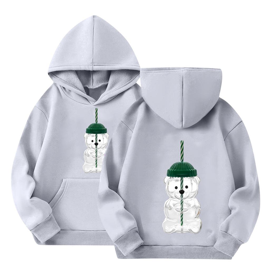 Детские толстовки с капюшоном, свободная однотонная спортивная рубашка с капюшоном, модная спортивная рубашка