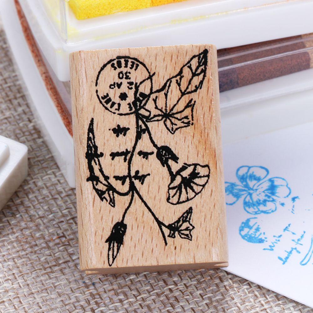 Штампинг Рукоделие Крафт Винтаж Крафт Скрапбукинг Сделай сам Деревянные Резиновые Штампы