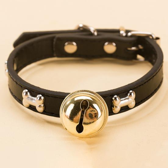 Довольно прочный изысканный питомец шея круг кость узоры кошка собака колокольчик ожерелье ежедневное сочетание