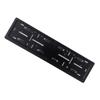 Black European Size License Plate Frame Holder Plastic Number Plates Holder