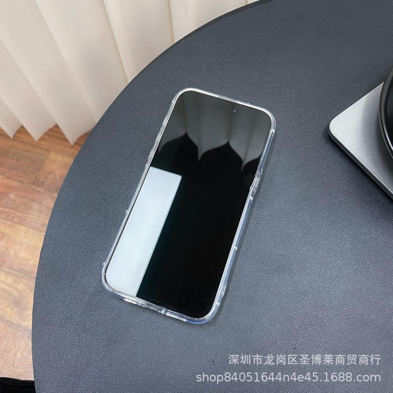 Чехол для телефона apple 15 с рисунком обнимающейся пары iphone12promax прозрачный 14/13/11/XR с подушкой безопасности 16