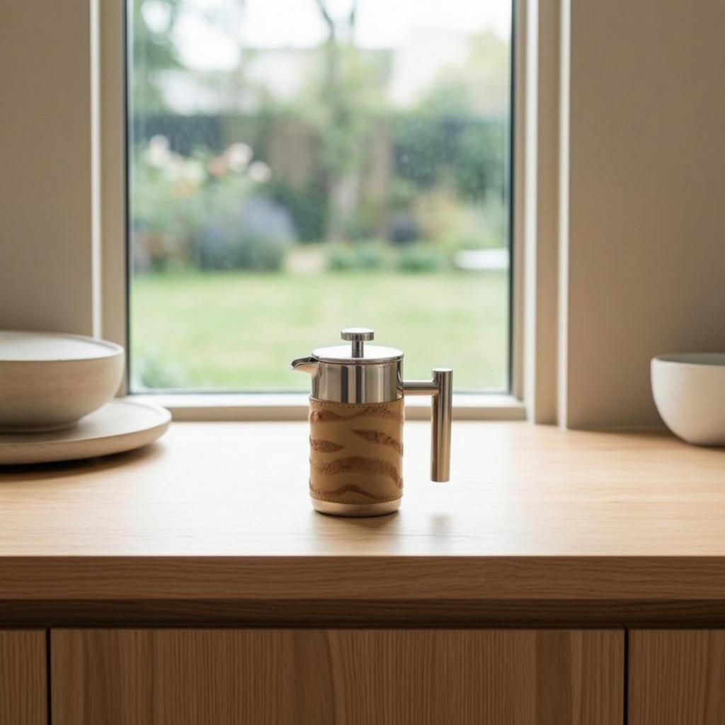 Кофепресс с чехлом Ударопрочная нержавеющая сталь Cafetière À Piston En Acier