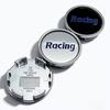 4pcs 58mm 53mm Car Wheel Center Caps With Racing Logo Emblem Badge Wheel Hubcaps Rim Center Dust Cover Replace Hub Accessories